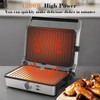 MUBENLIFE Panini Press, Electric Sandwich Press Grill, Open 180 Degrees,