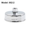 uxcell Silver Tone 83-84mm 14 Flutes Car Oil Filter Cap