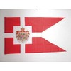 Drapeau Etendard Royal du Danemark avec Fourreau pour Hampe, 150cm