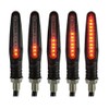 Direccionales Led Motocicleta Moto Secuencial Indicador Intermitente Luces 4pz (Rojo)