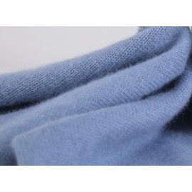 100% Cashmere Yarn, 100g Mongolian Luxuriously Soft Pure Cashmere Hand Knitting Cone Yarn for Knitting Crocheting (Haze Blue)