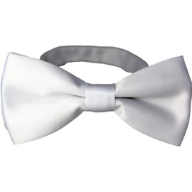 [Best Item] Bowtie, Men's, Kids, One-Touch Necktie, Solid, Easy to Wear, Hook, For Children and Adults, Bows Small 2 Colors 02, white_01