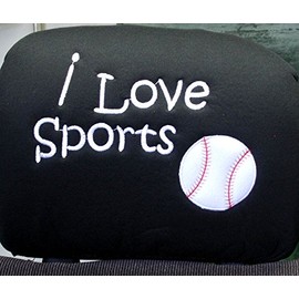 Yupbizauto New Interchangeable Car Seat Headrest Cover Universal Fit for Cars Vans Trucks - One Piece (Baseball)