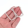 sourcing map 4Pcs Metal Rectangle Ring, 1 1/2 x 1