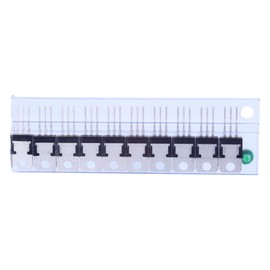 10Pcs Voltage Regulator, MOSFET Transistors Kit L7805CV Voltage Regulator Output 5 V 1.5 A Integrated Circuits L7805 Linear Positive Voltage Regulators Stabilizer Package IC Transistor Assortment Kit