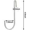 EQUIJUANCE 16 pcs,Stainless Steel S Hook Cookware Hooks, Multiple Uses,