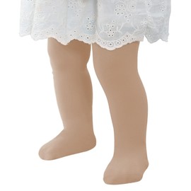 Zando Stretchy Nude Dance Tights for Toddler Girls - Baby Ballet Tights 12-18 Months, Ultra Soft Dance Leggings for Dance Daily Party 12-24M, Colorful Stockings, Nude Nylon Spandex