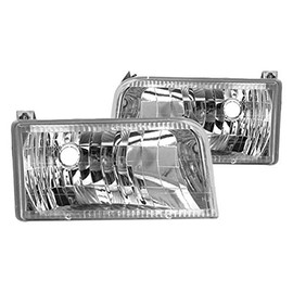 RVLightings Newmar Kountry Star 1999-2001 RV Motorhome Pair (Left & Right) Diamond Clear Headlights