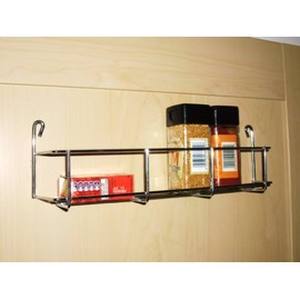 One tier 300mm British made Strong 1 tier spice jar and packet herb rack holder for kitchen cupboard or wall mounted by 18 and East