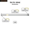 Truper Post Hole Digger & Tamping Bar, 69-Inch, 16-Pound Heavy-Duty