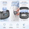 4-in-1 Electric Nail Clipper with Removable Magnifier, LED Light(Grey)