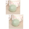 Minkissy 2Pcs Natural Facial Sponges With Lanyard Hemispherical Matcha Green