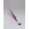 YOUNGBUCKLURES Pink N White 3/16 Oz WOBBLE HAIR JIG
