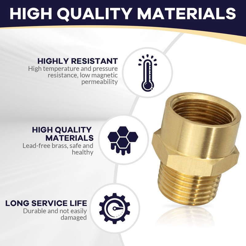 G 1/2 (BSP) Female Thread to US 1/2 NPT Male