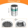 sourcing map 3/4" Drive 12 Points Socket 27mm Metric Shallow