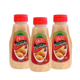 FRITZ Hot Sauce (240 g) - Especially Ideal for your meals, Hot Dogs, Burgers, Sandwiches - Enhances Flavors and Adds a Hot Kick (3 Pack)