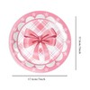 Pink Bow Party Tableware,Disposable Tableware Set,Pink Bow Theme Disposable Paper