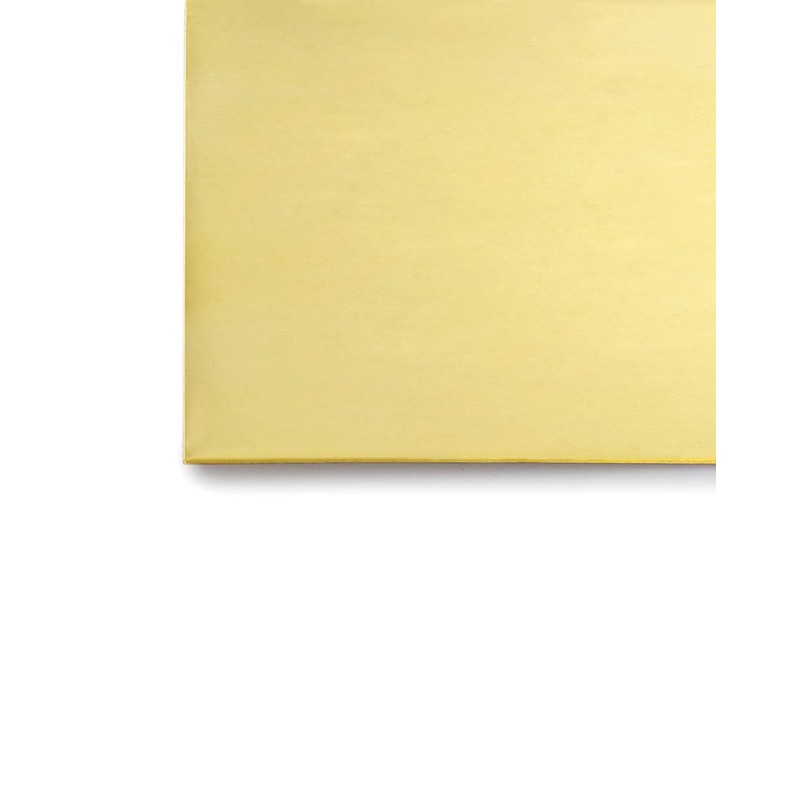 QWORK® H62 Corrosion Resistant Brass Sheet (0.5 mm, 100 mm