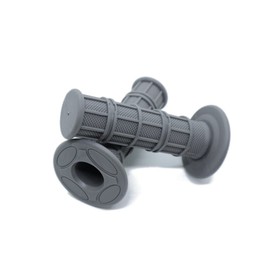 Beatus 8 Colors Retro Handle Grip Bike 0.9 inches (22.2 mm) General Purpose Non-Piercing Type Left and Right Set (Gray)