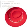 Lisianthus Women Wide Brim Fedora Hat with Belt Buckle Pork