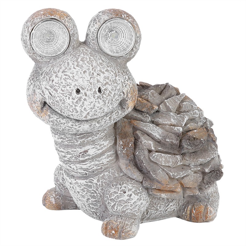 Outdoor Solar Powered Figurine Decorative Light Resin Tortoise Ornament for