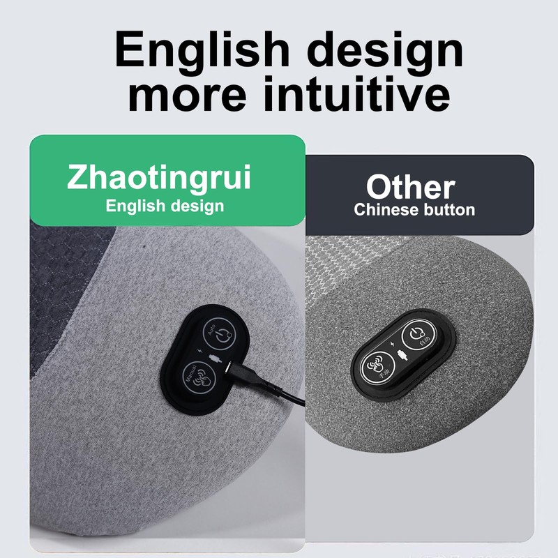 Zhaotingrui 3 in 1 Back Massager, Electric Lumbar Support Pillow