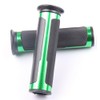 MotorToGo 7/8" Open End Green Motorcycle CNC Aluminum Handlebar Gel