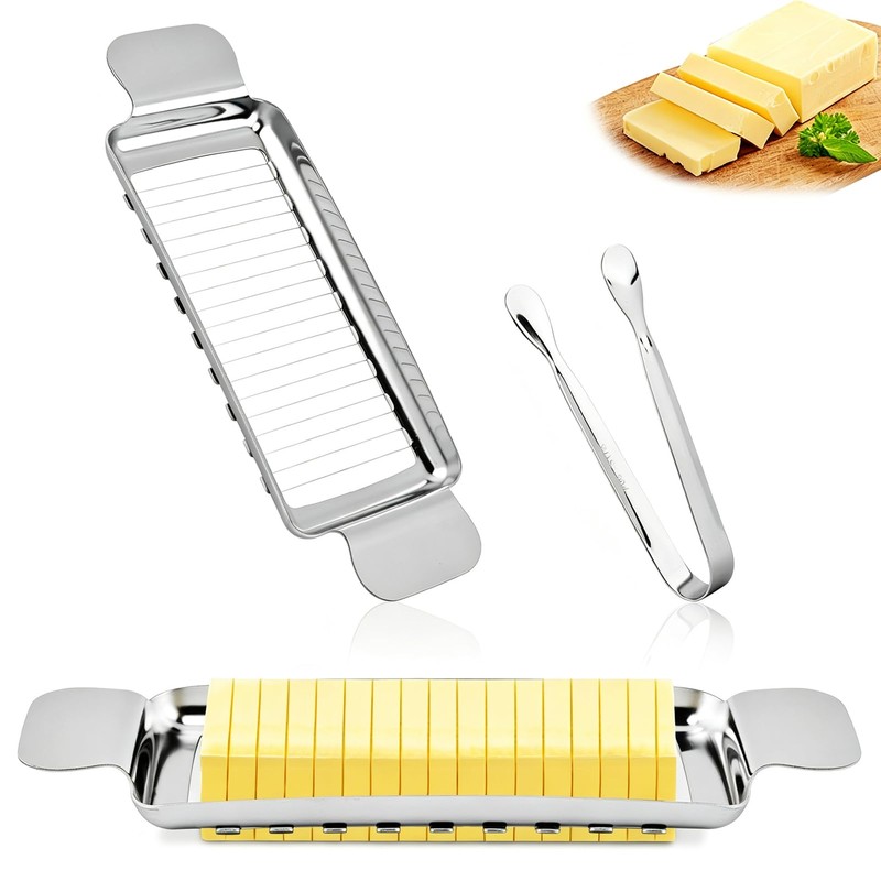 Butter Slicer Cutter, Multipurpose Butter Cheese Slicer Stainless Steel