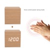 LED Wood Clock Multifunctional Large Display 3 Brightness Eye Protection
