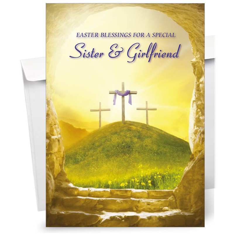 Sister & Girlfriend Religious Easter Card - Christian Easter Card