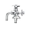 SANEI F126V-13 F126V-13 Double Mouth Horizontal Faucet for Water Sprinkling,