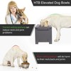 HTB Elevated Dog Bowls,Raised Dog Bowl Stand with 2 Stainless