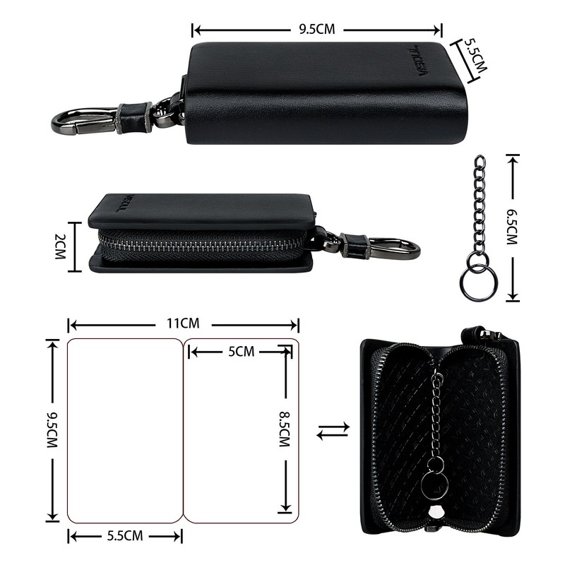 VISOUL Smart Key Case, Genuine Leather, Italian Leather, Cover Type,
