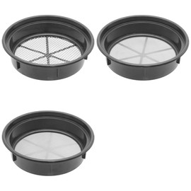 FindingKing Set of 3 Gold Classifier Black Pans 1/4", 1/30", 1/50"