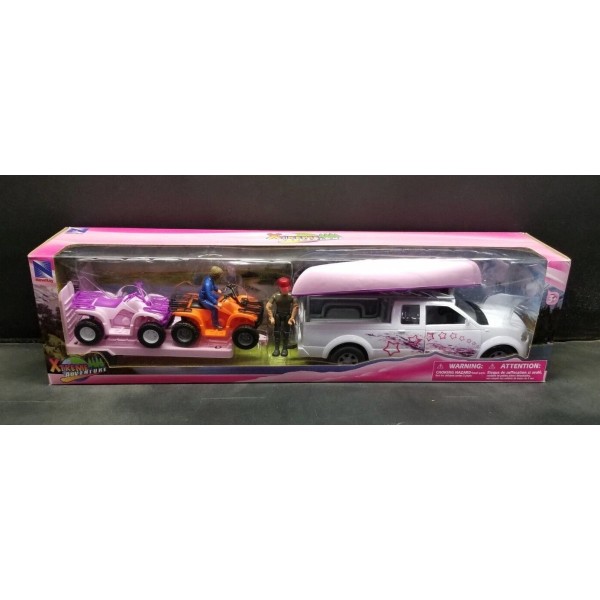 New-Ray NewRay Extreme Adventure Truck with ATV and Conoe TOY