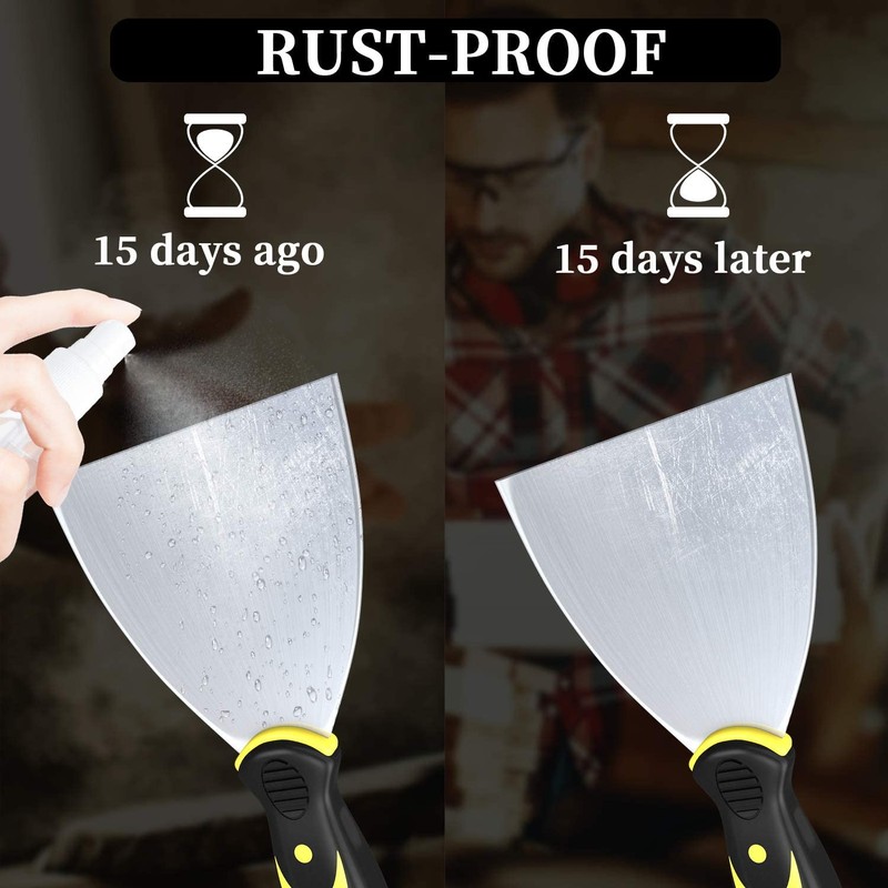 DEKEones Putty Knife Scrapers, Spackle Knife, Metal Scraper Tool for