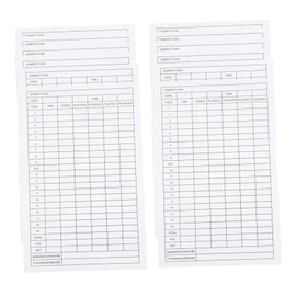 Kisangel 12pcs Competition Scorecards Golf Scorecard Record Cards Score for Golfing