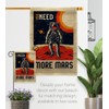 More Mars Burlap House Flag - Pack Armed Forces NASA