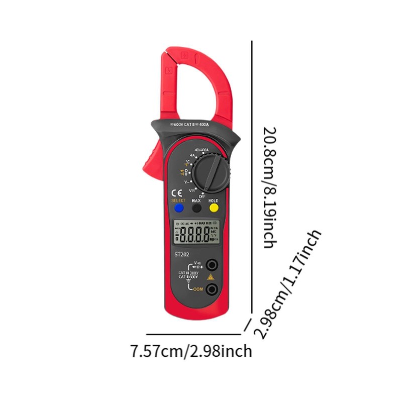 Colcolo Digital Clamp Meter Multimeter Volts Amp Tester,Handheld,Measure Tools,Versatile Ammeter