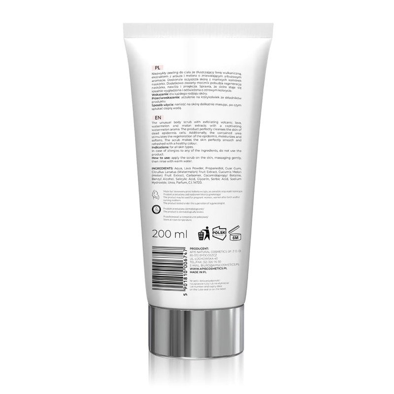 APIS Body Scrub with Volcanic Watermelon and Melon Extract Pilling