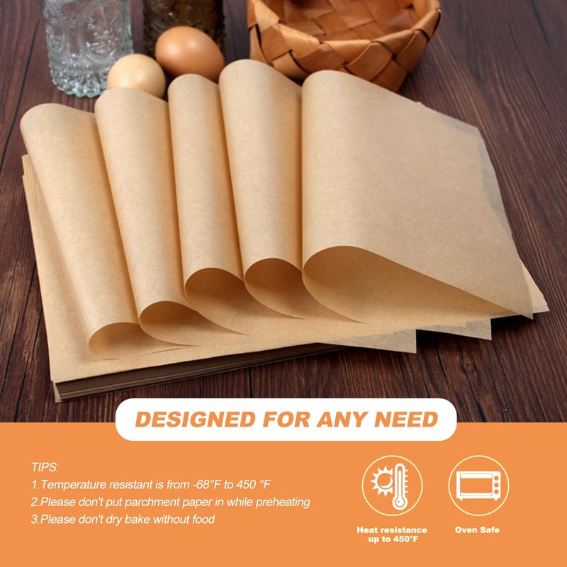 Parchment Paper for Baking Sheets 100pcs Non Stick Parchment Baking