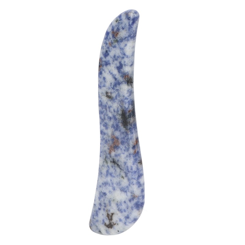 Portable Gua Sha Board Blue Jade Stone Facial Gua Sha