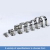 YOFASEN Pipe Clamps - 304 Stainless Steel Pipe Straps Saddle