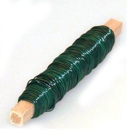 Deko-Versandshop Wickeldraht Stärke 0,65 mm grün, Rolle mit 100G