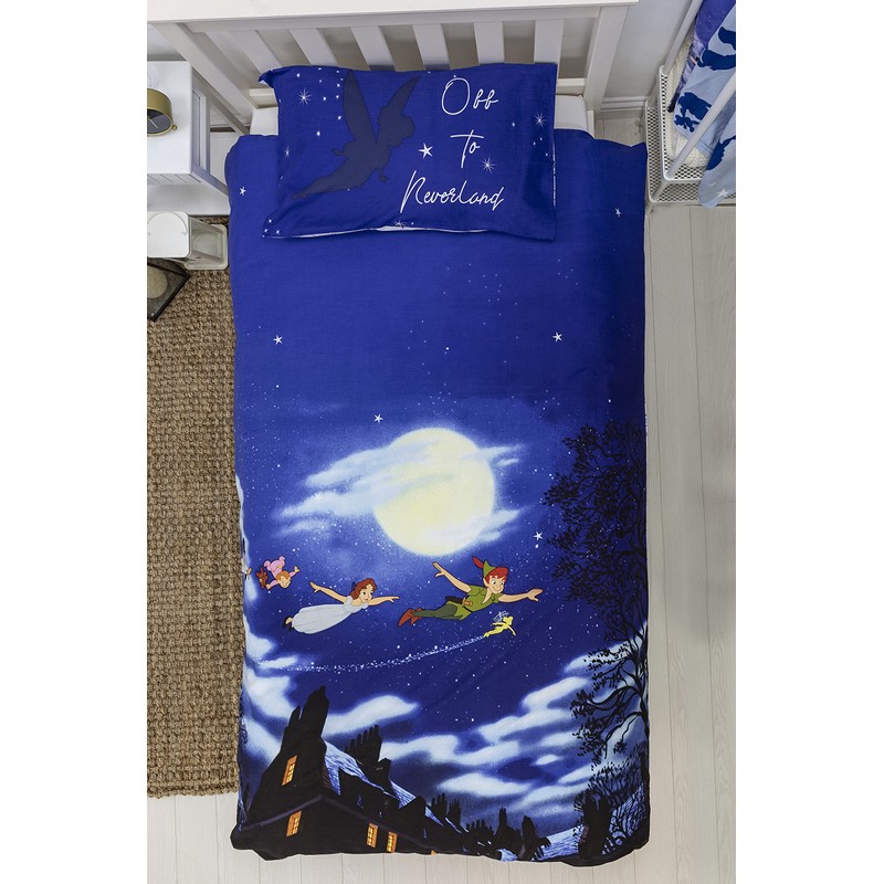 Character World Peter Pan Single Duvet Cover Design | Polycotton
