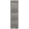 Saki W-433 Wall Pocket, Gray, Approx. Width 6.3 x Height