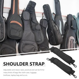Totority 2 Pcs Adjustable Padded Shoulder Strap Canvas Replacement Bag Strap Violin Case Laptop Bag Handbag