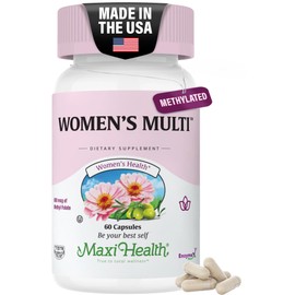 Womens Multivitamin – Methylated Multivitamin for Women with 23 Key Vitamins C, D, B6, B12, Calcium, Probiotics, Biotin & More – Energy, Skin, Nails & Gut Health Support – Kosher (60 Capsules)