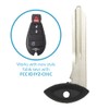 Keyless2Go Replacement for New Uncut Fobik Remote Blank Emergency Key