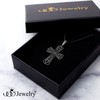 555Jewelry Stainless Steel Celtic Cross Necklace 16" - 24" Chain,